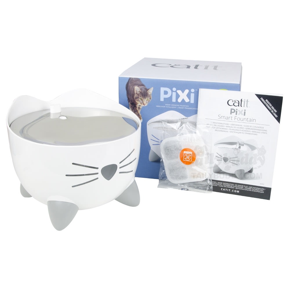 น้ําพุแมว Catit Pixi Cat Drinking Fountain-review-thailand