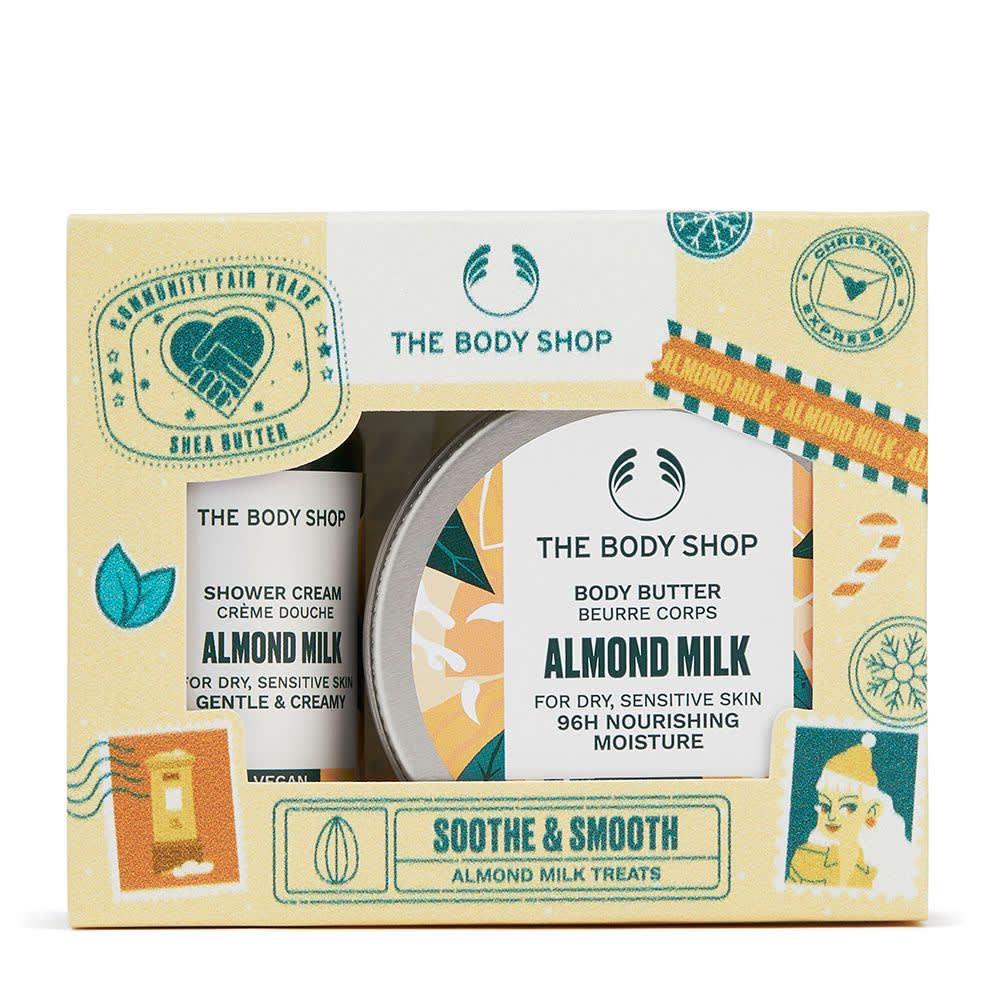 เซตดูแลผิวกาย The Body Shop Soothe & Smooth Almond Milk Treats-review-thailand