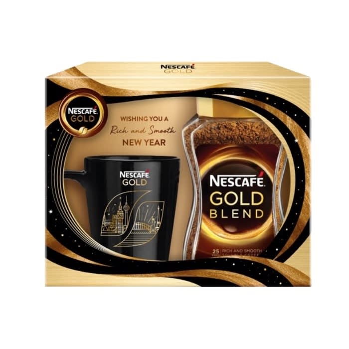 กิ๊ฟเซ็ตกาแฟสำเร็จรูป Nescafe Gold Deluxe Coffee-review-thailand