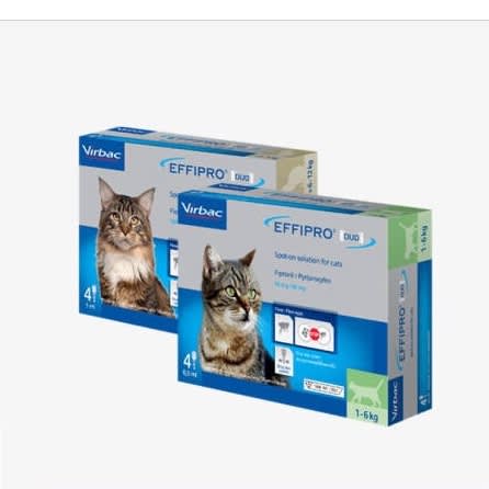 ยาถ่ายพยาธิแมว Virbac Effipro Duo Spot-On