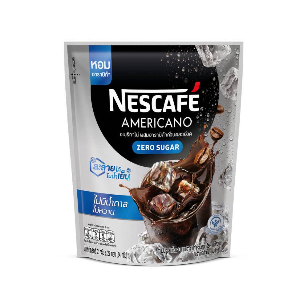 NESCAFÉ Americano Zero Sugar เนสกาแฟ อเมริกาโน่ ไม่มีน้ำตาล ไม่หวาน