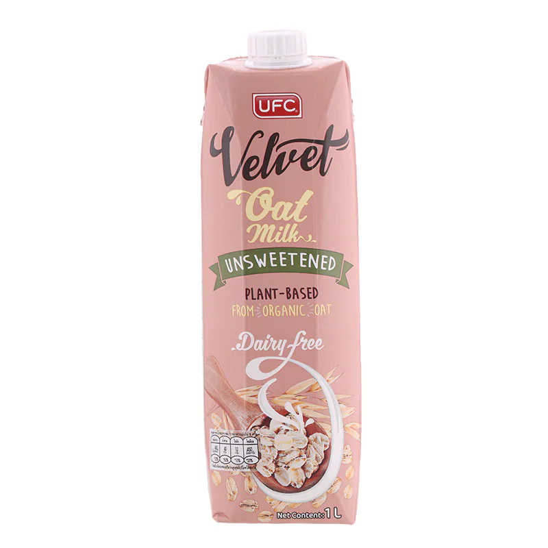 นมข้าวโอ๊ต UFC Velvet Unsweetened Oat Milk