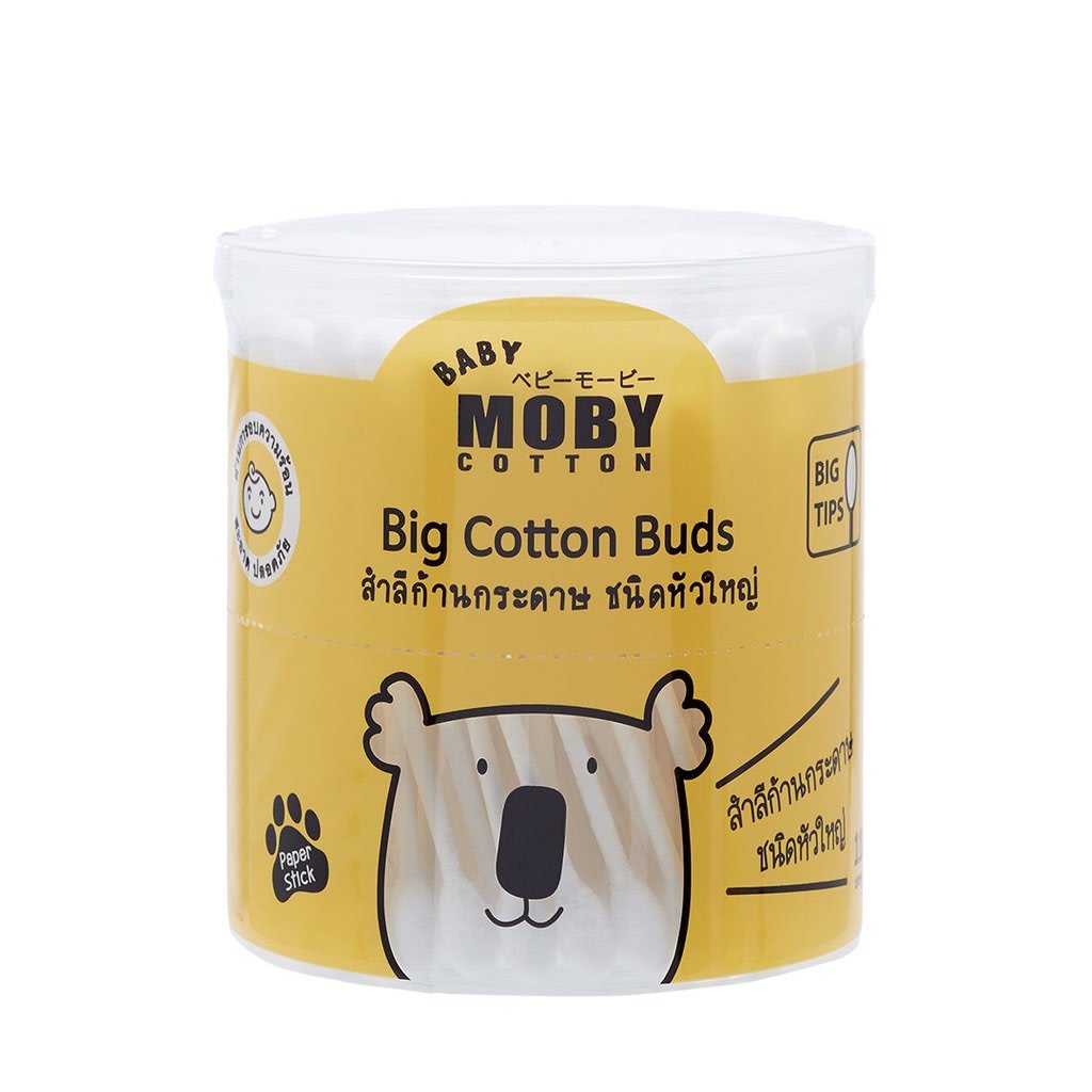 คอตตอนบัต BABY MOBY - Mini Cotton Buds