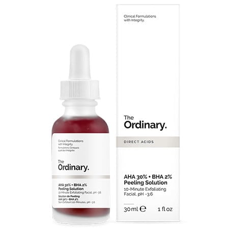 The Ordinary Skincare สูตร AHA 30% Plus BHA 2% Peeling Solution