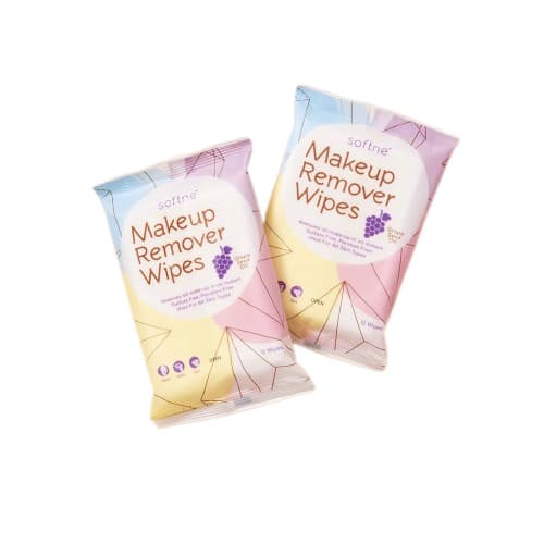 แผ่นเช็ดเครื่องสำอาง Softne' Makeup Remover Wipes