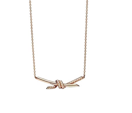 Tiffany & Co. - Tiffany Knot Pendant in Rose Gold with Diamonds