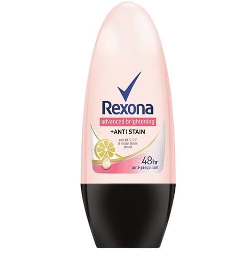 Rexona Advance Brightening Roll on Anti Stain - เรโซนา โรลออน แอดวานซ์ ไบรท์เทนนิ่ง แอนตี้ สเตน