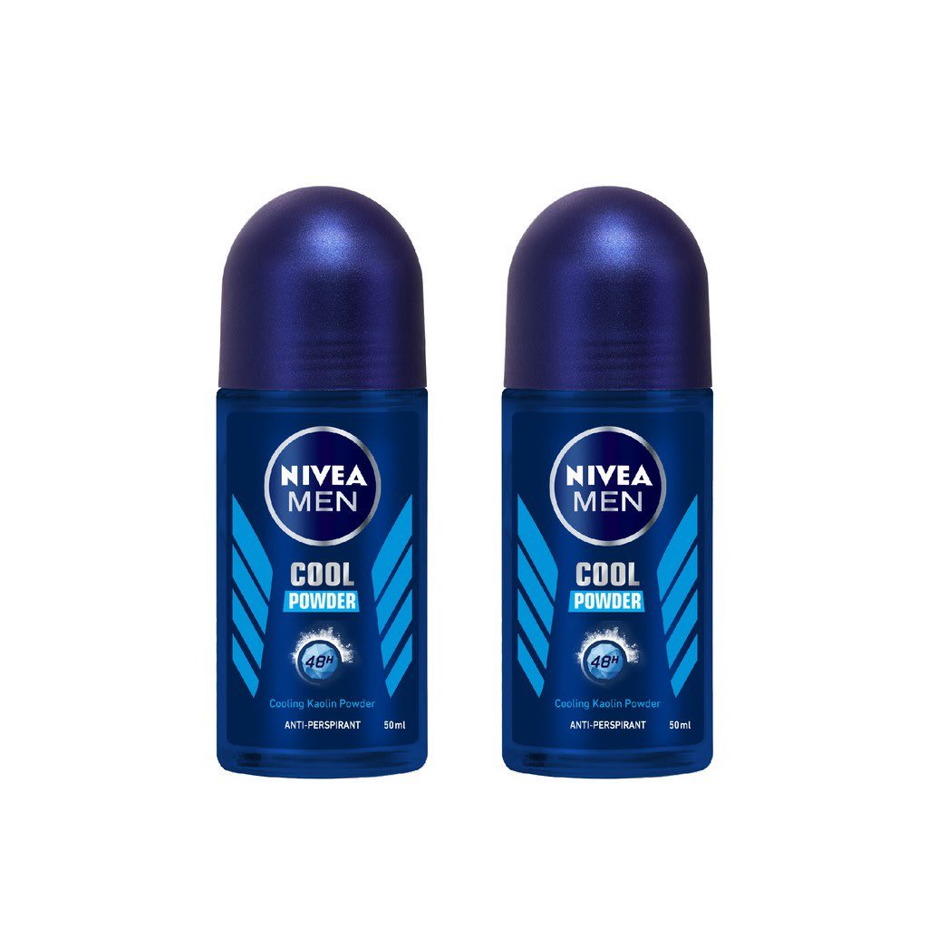 NIVEA Deo Men Cool Powder Roll - นีเวีย เมน โรลออน คูล พาวเดอร์