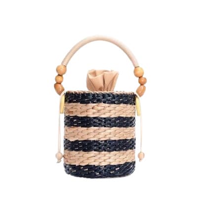 BEACHDAZE - กระเป๋าสาน - Nisha Bag สี Black Jane