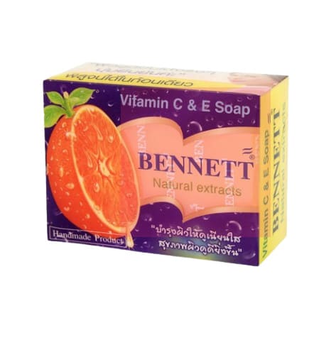 สบู่ผิวขาว Bennett Natural Extracts Vitamin C&E Soap - สบู่วิตามิน อี เบนเนท สบู่สมุนไพร จากธรรมชาติ