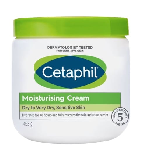 Cetaphil Moisturizing Cream For Dry,Sensitive Skin ครีมบำรุงผิวสำหรับทุกสภาพผิว สูตรอ่อนโยน พร้อมมเพิ่มความชุ่มชื้นในแก่ผิว