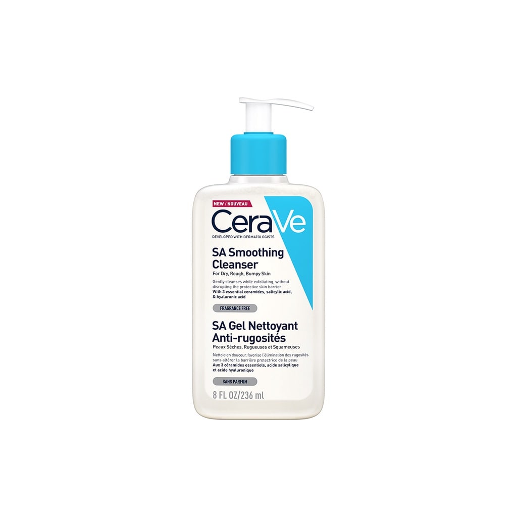 CERAVE SA Smoothing Cleanser ผลิตภัณฑ์ทำความสะอาด สำหรับผิวหยาบกร้าน ไม่เรียบเนียน