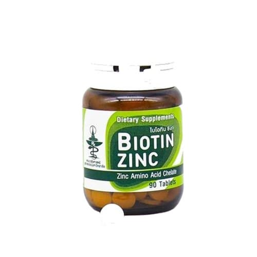 Biotin Zinc คณะเภสัช จุฬา 150 mcg
