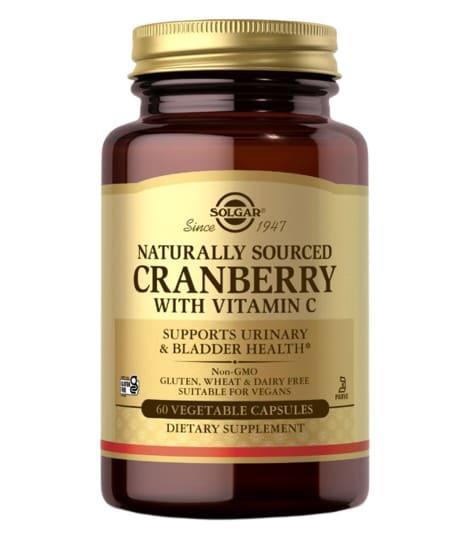 แครนเบอร์รี่สกัดแคปซูล Solgar Naturally sourced cranberry with vitamin C