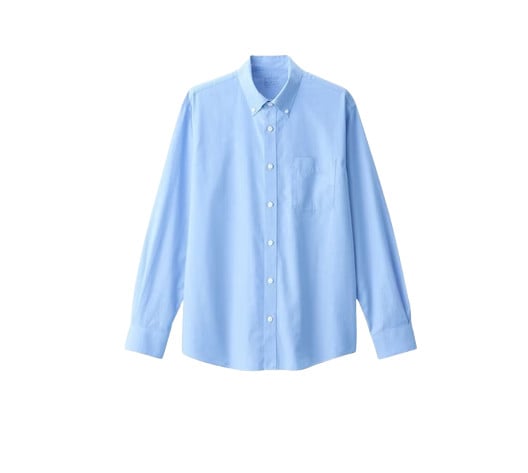 เสื้อเชิ้ตผู้ชาย Muji รุ่น Less Wrinkle Button Down Shirt