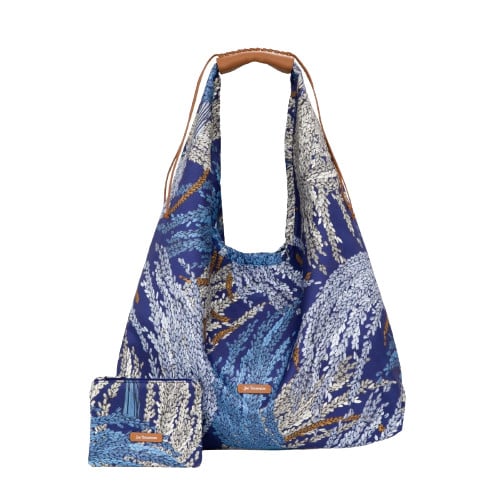 กระเป๋าผู้หญิง Jim Thompson Rice Large Silk Twill Hobo Bag