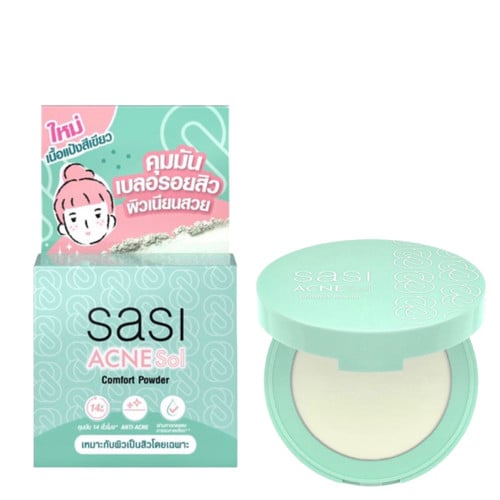 แป้งพัฟ Sasi Acne Sol Comfort Powder