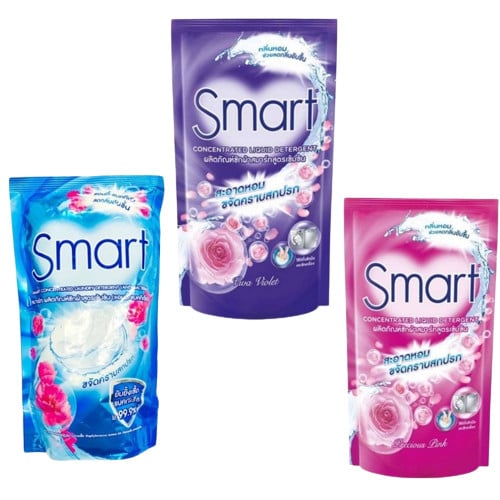 น้ำยาซักผ้า SMART สมาร์ท น้ำยาซักผ้าสูตรเข้มข้น สีม่วง