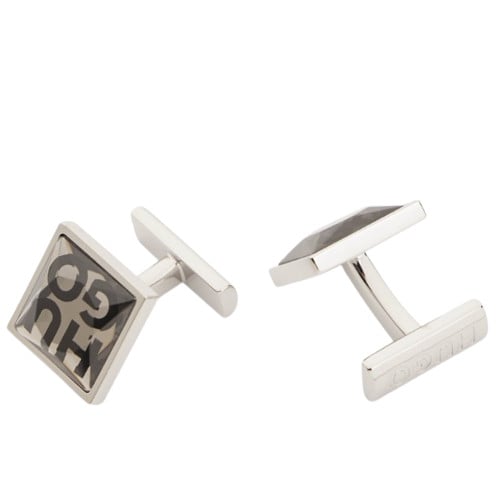 Hugo Boss - TFaceted Cufflinks with Stacked Logo