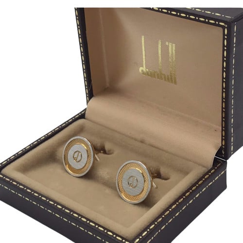 Dunhill - 18-Karat Gold-Plated and Sterling Silver Cufflinks