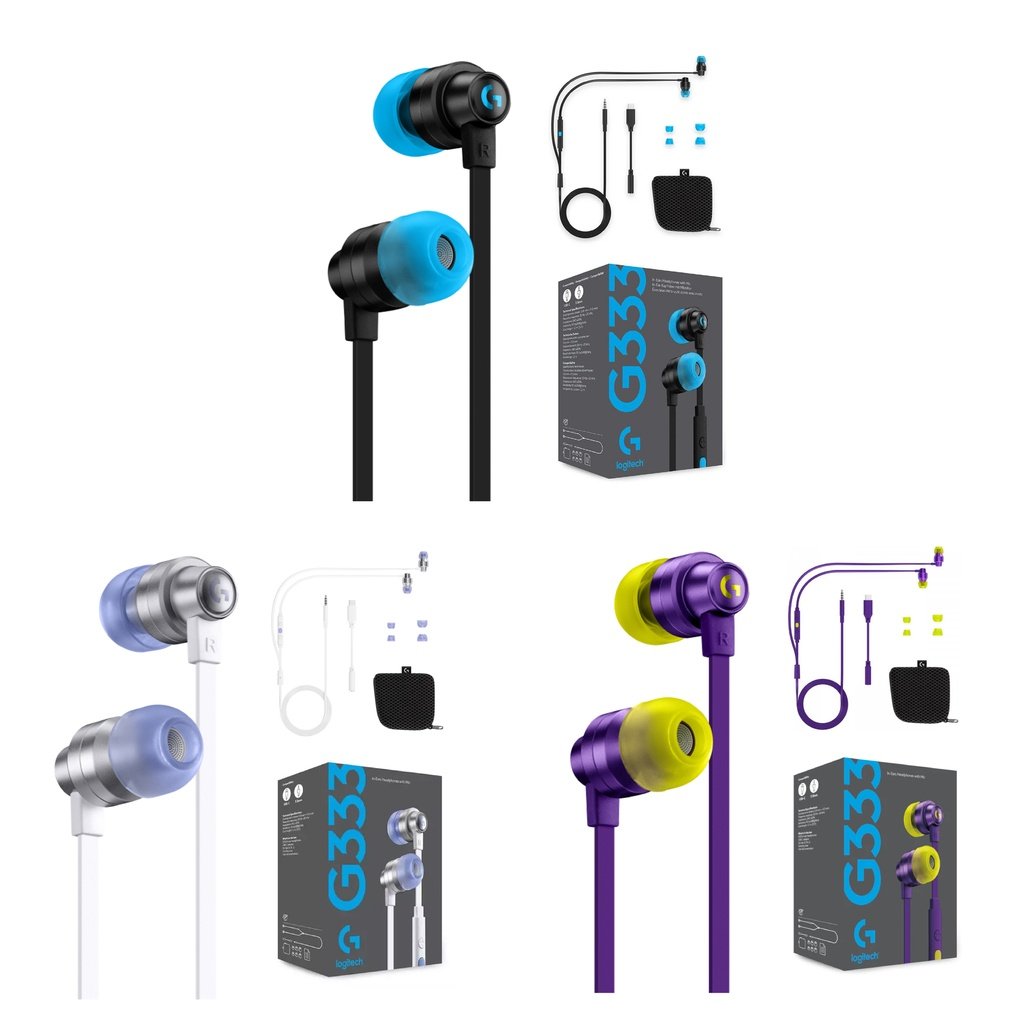 Logitech G333 Gaming Earphones หูฟังเกมมิ่ง In-Ear