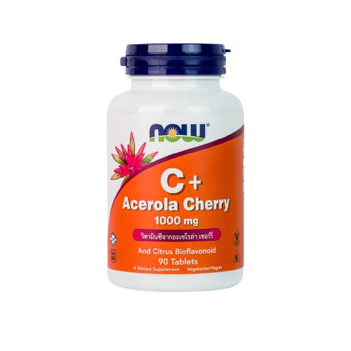 อาหารเสริม Now Foods C+ Acerola Cherry 1000 mg