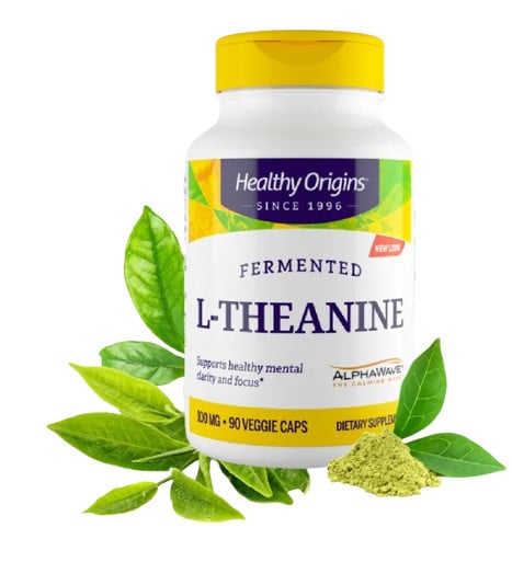 อาหารเสริม แอลธีอะนีน Healthy Origins L-Theanine