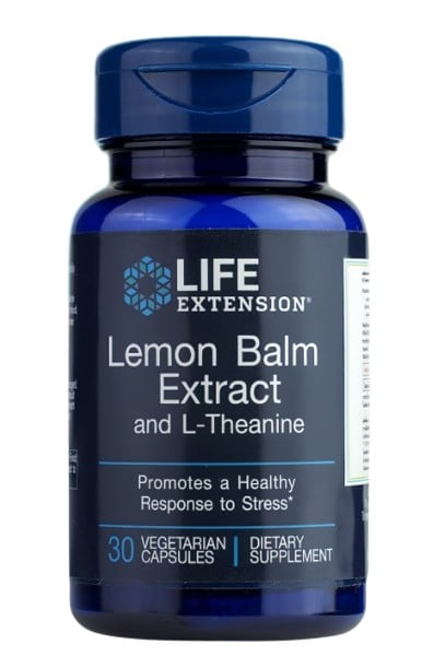 อาหารเสริม แอลธีอะนีน Life Extension Lemon Balm Extract and L-Theanine