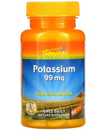 อาหารเสริม โพแทสเซียม Thompson Organic Potassium 99 mg