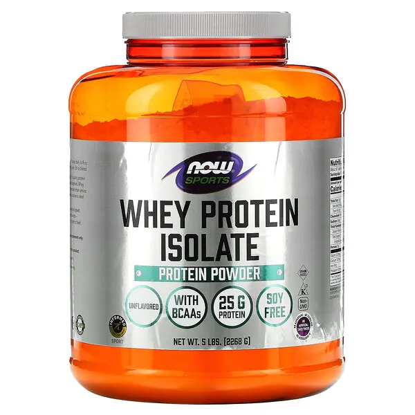 เวย์โปรตีน NOW Foods, Sports, Whey Protein Isolate, 5 lbs