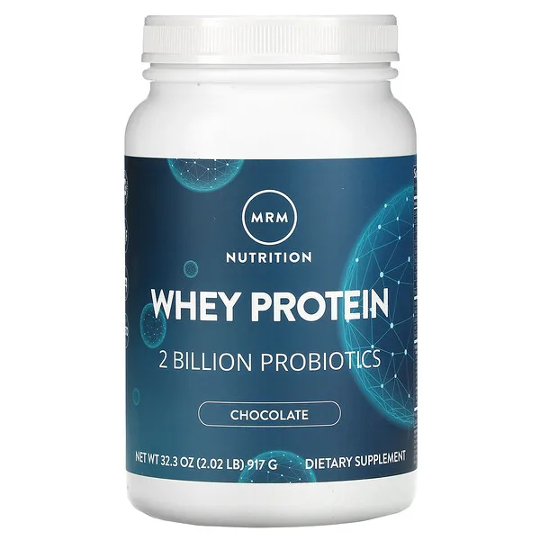 MRM Nutrition, เวย์โปรตีน รสช็อกโกแลต โพรไบโอติก 2 พันล้านตัว ขนาด 2.02 ปอนด์