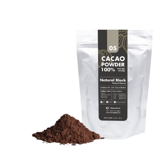 CHOCOLASIA ผงคาเคา สกัดเย็น สูตร05 เนเชอรัล แบล็ค Cacao Powder No.05 Natural Black โกโก้คีโต