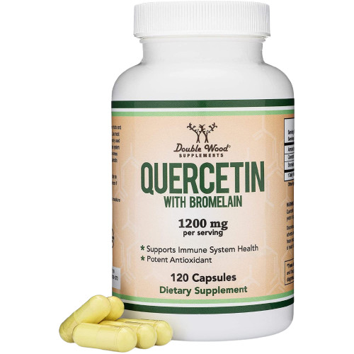 อาหารเสริมแก้ภูมิแพ้ Double Wood Quercetin with Bromelain