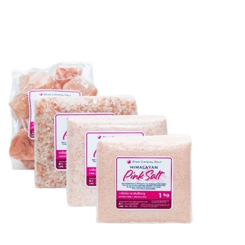 เกลือชมพู : Star Crystal เกลือหิมาลายันสีชมพู Himalayan Pink Salt