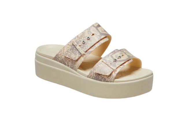 CROCS รุ่น Brooklyn Snake Buckle Low Wedge