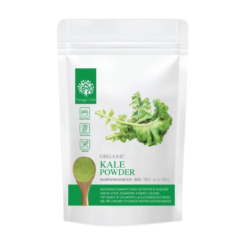 Feaga Life ผงผักเคล ออร์แกนิค เข้มข้น (Organic Kale Powder)