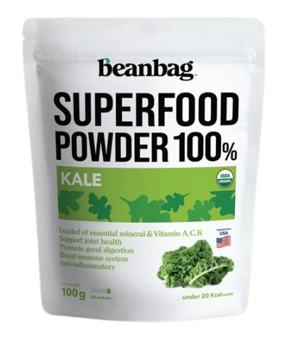 Beanbag ผงผักเคลออร์แกนิค Super Food 100%