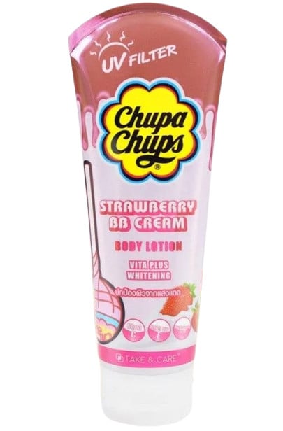 Chupa Chups Strawberry Cream Body Lotion BB Pink