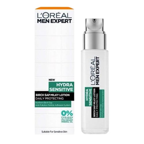 L'Oreal MEN EXPERT HYDRA SENSITIVE Birch Sap Milky Lotion Daily Protecting