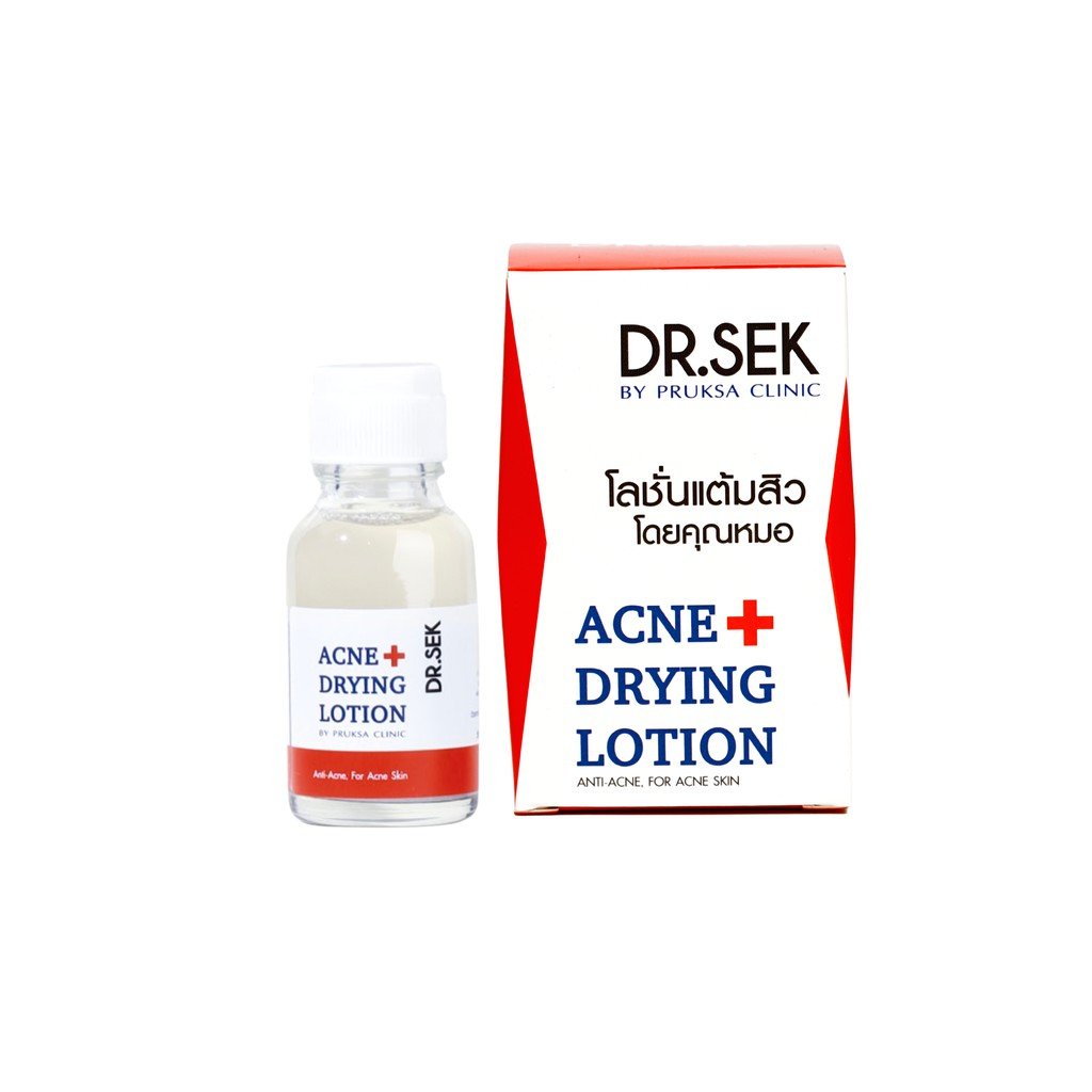 แป้งน้ำแต้มสิว : Dr.Sek Acne+ Drying Lotion