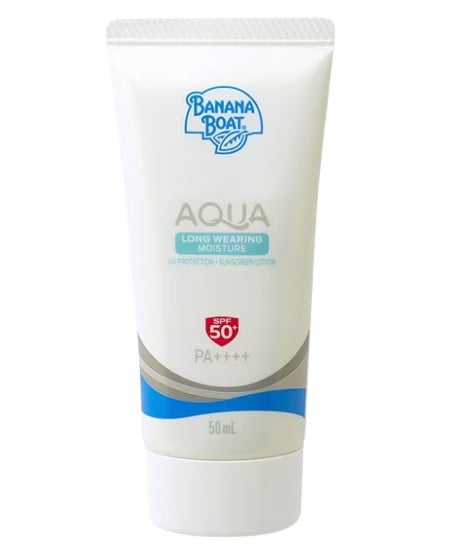 ครีมกันแดดผู้ชาย : Banana Boat Aqua Long Wearing Moisture UV Protection Sunscreen Lotion SPF50+ PA++++