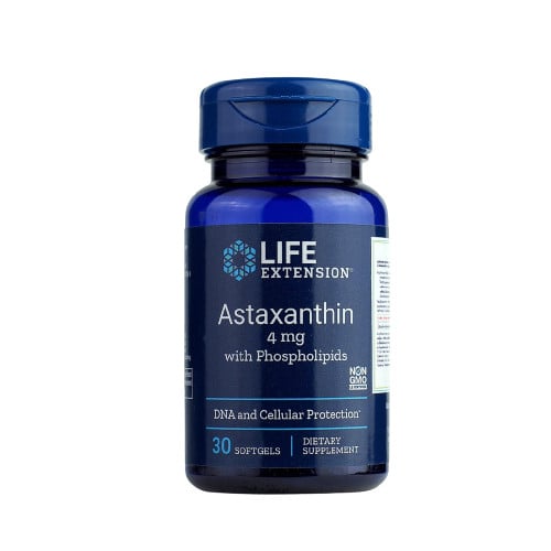 อาหารเสริม Life Extension Astaxanthin 4 mg with Phospholipids