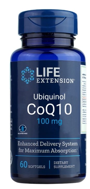 อาหารเสริม Life Extension Ubiquinol CoQ10