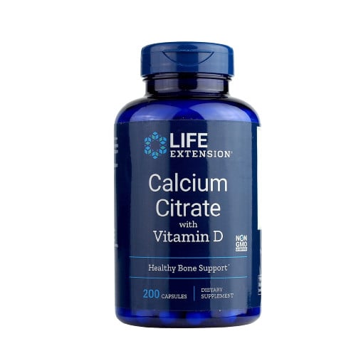 อาหารเสริม Life Extension Calcium Citrate with Vitamin D