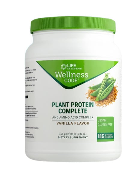 อาหารเสริม Life Extension Plant Protein & Amino Acid Complex Vanilla Flavour