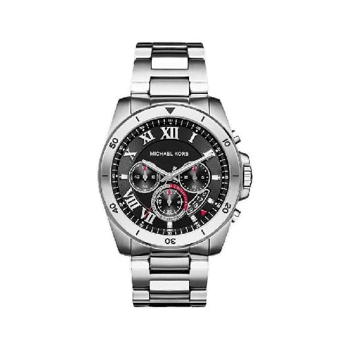 MICHAEL KORS รุ่น MK8438 Brecken Chronograph Black Dial - Silver