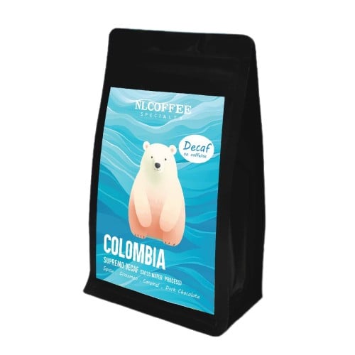 NLCOFFEE SPECIALTY เมล็ดกาแฟ Colombia ไม่มีคาเฟอีน