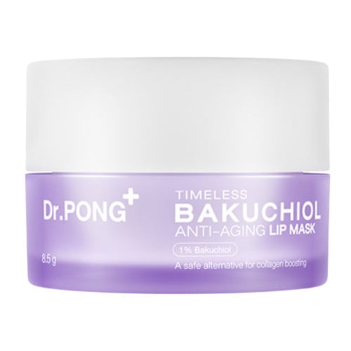 ลิปมาส์ก - Dr.PONG Timeless Bakuchiol anti-aging lip mask ลิป มาสก์ ชะลอริมฝีปากเหี่ยวย่น ผิวกระชับ ปากอวบอิ่ม