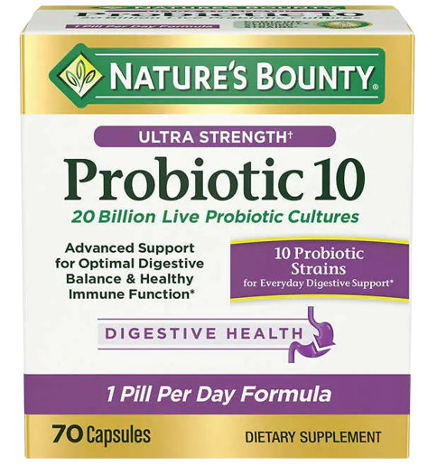 วิตามิน Nature's Bounty Ultra Strength Probiotic 10