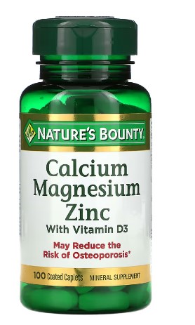 วิตามิน Nature's Bounty Calcium Magnesium Zinc with Vitamin D3